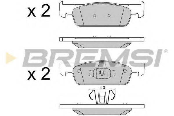 Колодки тормозные BREMSI BP3512