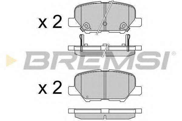 Колодки тормозные BREMSI BP3555
