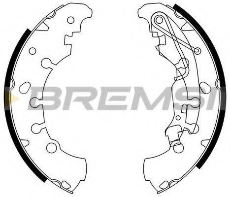 Колодки (барабанный тормоз) BREMSI GF0140