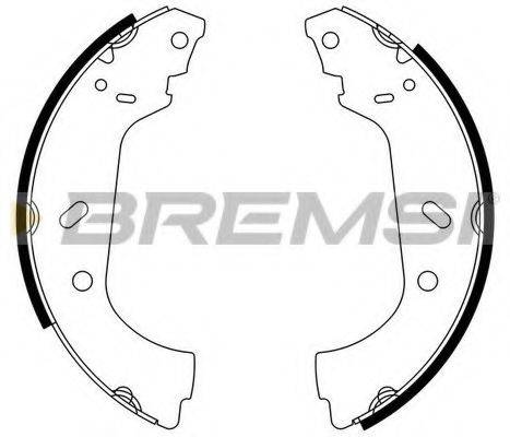 BREMSI GF0177 Колодки (барабанный тормоз)