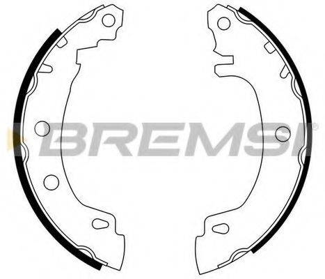 Колодки (барабанный тормоз) BREMSI GF0405