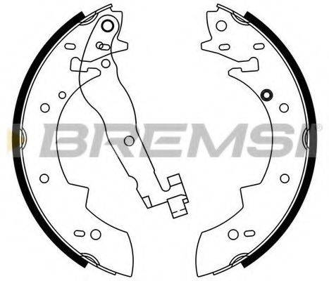 Колодки (барабанный тормоз) BREMSI GF0419