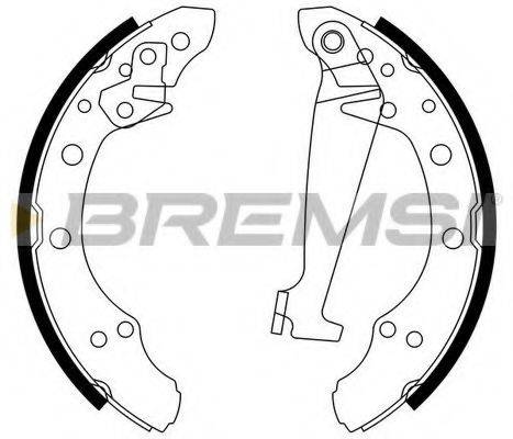 BREMSI GF0556 Колодки (барабанный тормоз)