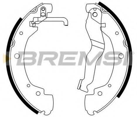 Колодки (барабанный тормоз) BREMSI GF0557