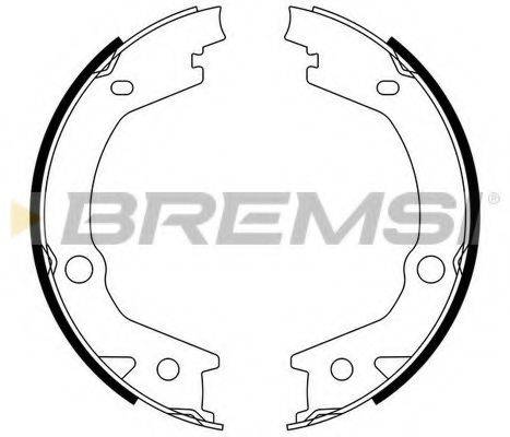 Колодки (барабанный тормоз) BREMSI GF0765