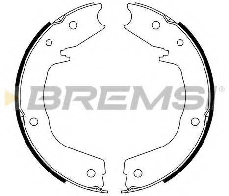 Колодки (барабанный тормоз) BREMSI GF0831