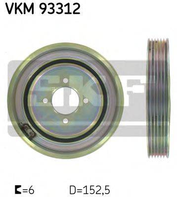 Ременный шкив, коленчатый вал SKF VKM93312