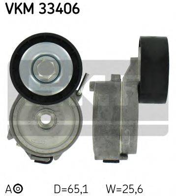 Натяжной ролик, поликлиновой  ремень SKF VKM 33406