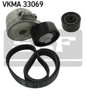 Поликлиновой ременный комплект SKF VKMA 33069