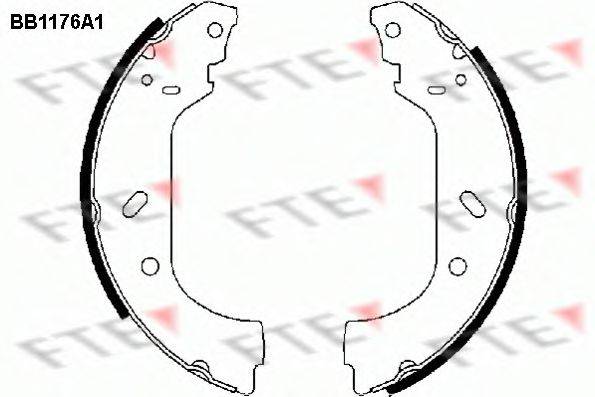 Колодки (барабанный тормоз) FTE BB1176A1