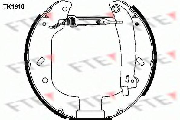 Колодки (барабанный тормоз) FTE TK1910