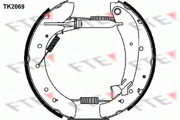 Колодки (барабанный тормоз) FTE TK2069