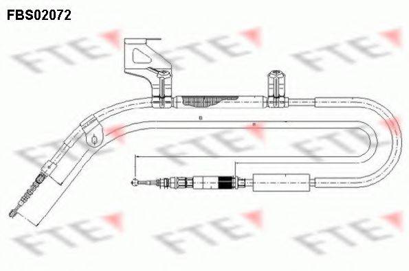 FTE FBS02072 Трос, стояночная тормозная система