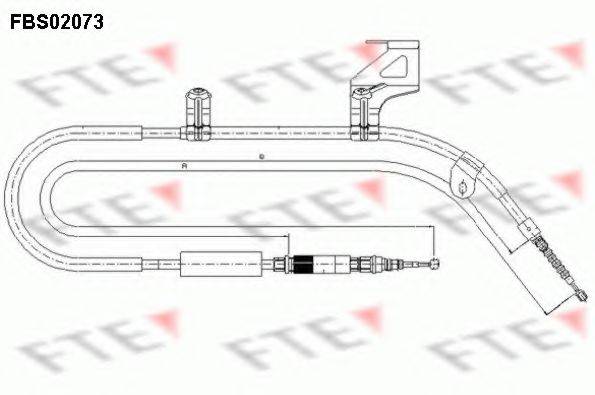 FTE FBS02073 Трос, стояночная тормозная система