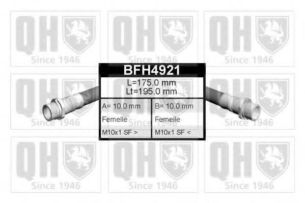 QUINTON HAZELL BFH4921 Шланг тормозной