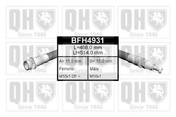 Шланг тормозной QUINTON HAZELL BFH4931