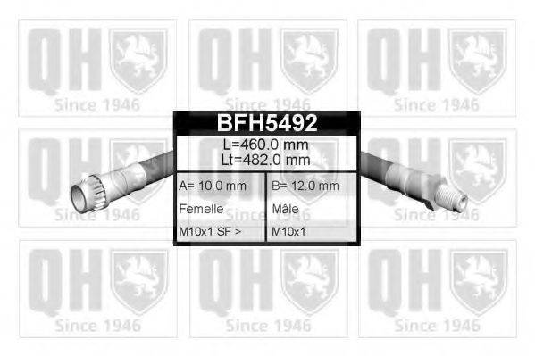 QUINTON HAZELL BFH5492 Шланг тормозной