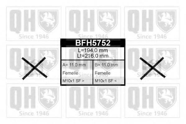 QUINTON HAZELL BFH5752 Шланг тормозной
