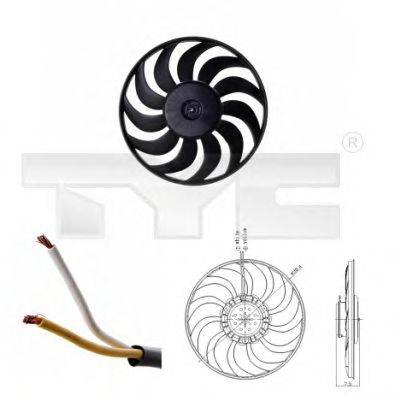 Вентилятор (охлаждение двигателя) TYC 802-0052