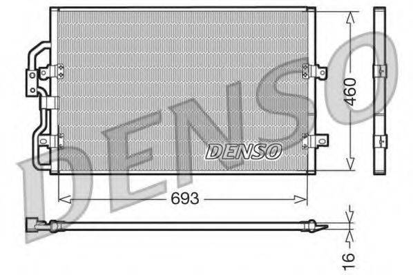 DENSO DCN07040 Конденсатор кондиционера