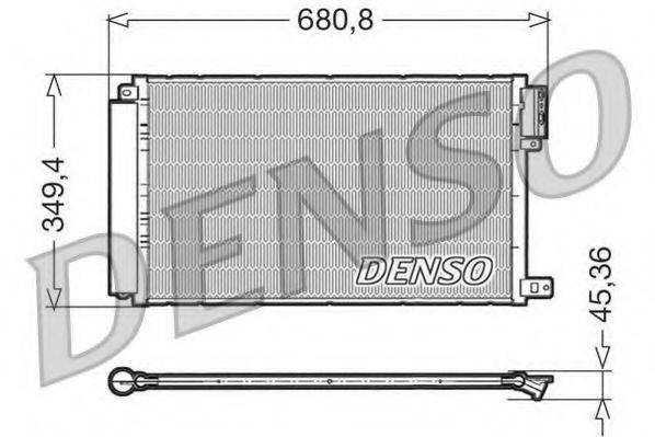 DENSO DCN09300 Конденсатор кондиционера