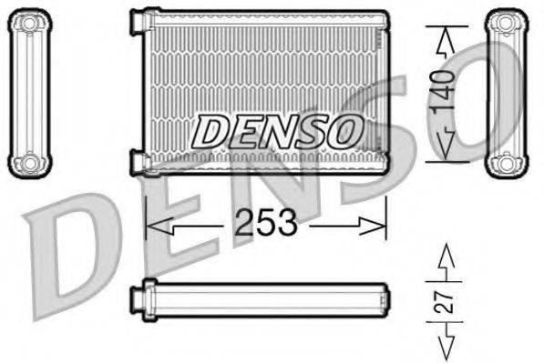 DENSO DRR05005 Радиатор отопителя