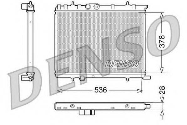 DENSO DRM07021 Радиатор (охлаждение двигателя)