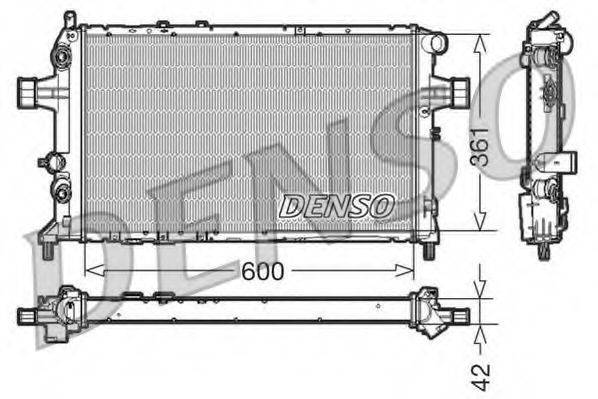 Радиатор (охлаждение двигателя) DENSO DRM20016