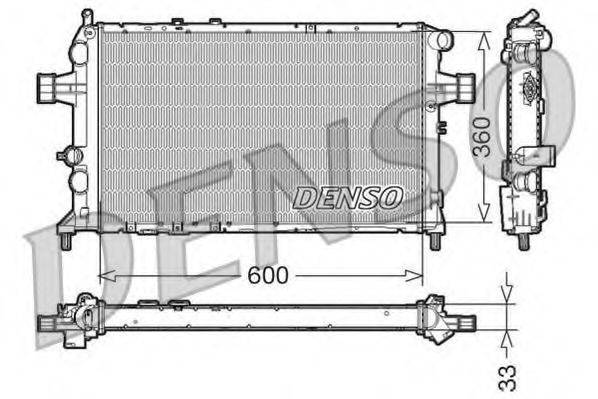 Радиатор (охлаждение двигателя) DENSO DRM20018