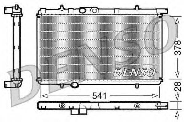 Радиатор (охлаждение двигателя) DENSO DRM21021