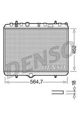 DENSO DRM21055 Радиатор (охлаждение двигателя)
