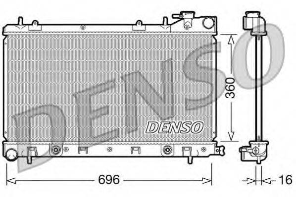 Радиатор (охлаждение двигателя) DENSO DRM36002