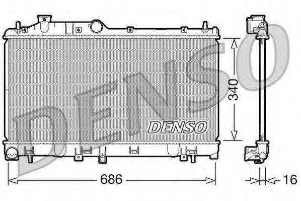 Радиатор (охлаждение двигателя) DENSO DRM36007