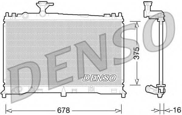 DENSO DRM44027 Радиатор (охлаждение двигателя)
