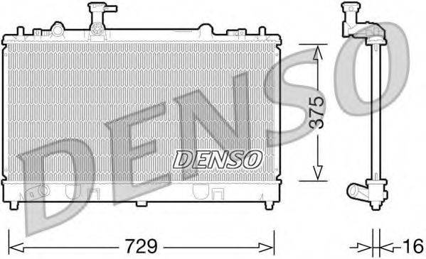 Радиатор (охлаждение двигателя) DENSO DRM44028