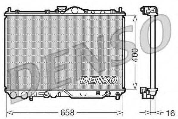 Радиатор (охлаждение двигателя) DENSO DRM45011
