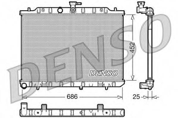 Радиатор (охлаждение двигателя) DENSO DRM46007