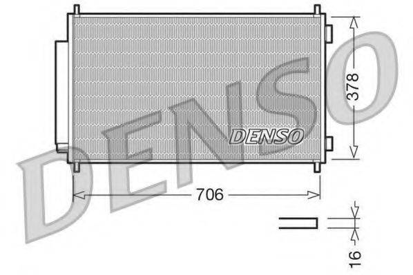 Конденсатор кондиционера DENSO DCN40002