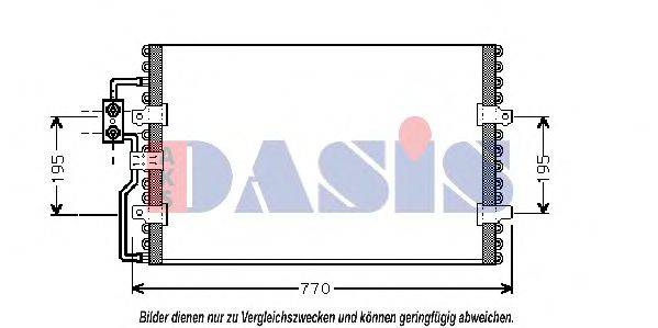 AKS DASIS 062030N Конденсатор кондиционера