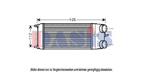 Охладитель наддувочного воздуха  AKS DASIS 067001N