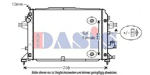 AKS DASIS 150024N Радиатор (охлаждение двигателя)