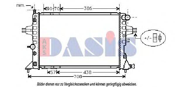 AKS DASIS 151990N Радиатор (охлаждение двигателя)