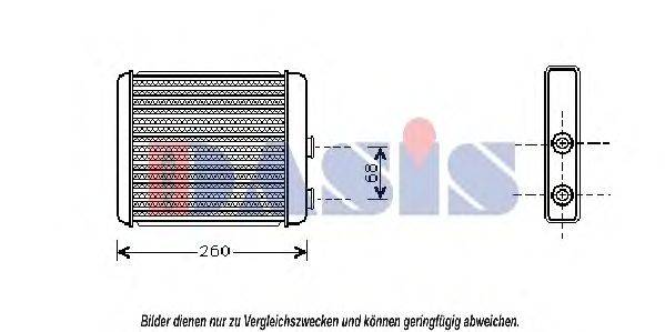 Радиатор отопителя AKS DASIS 159150N
