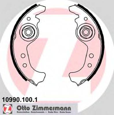 Колодки (барабанный тормоз) ZIMMERMANN 10990.100.1