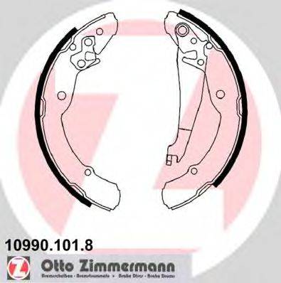 Колодки (барабанный тормоз) ZIMMERMANN 109901018