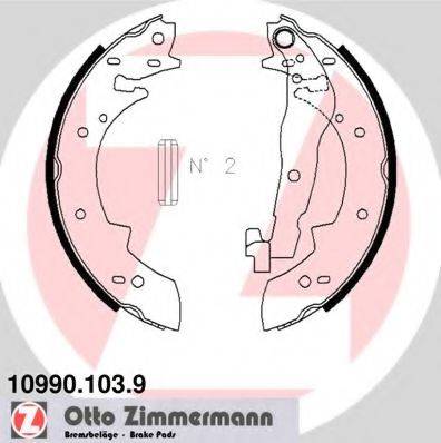 ZIMMERMANN 109901039 Колодки (барабанный тормоз)