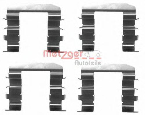 Комплектующие, колодки дискового тормоза METZGER 1091708