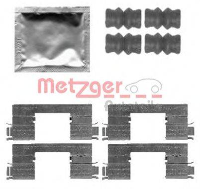 Комплектующие, колодки дискового тормоза METZGER 1091798