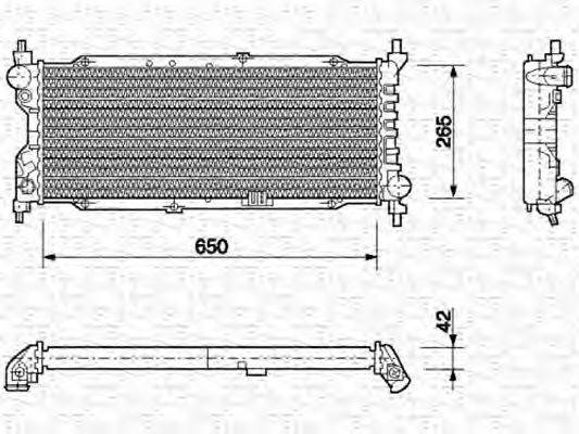 Радиатор (охлаждение двигателя) MAGNETI MARELLI 350213588000